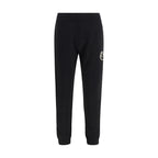Black Cotton Athletic Pants