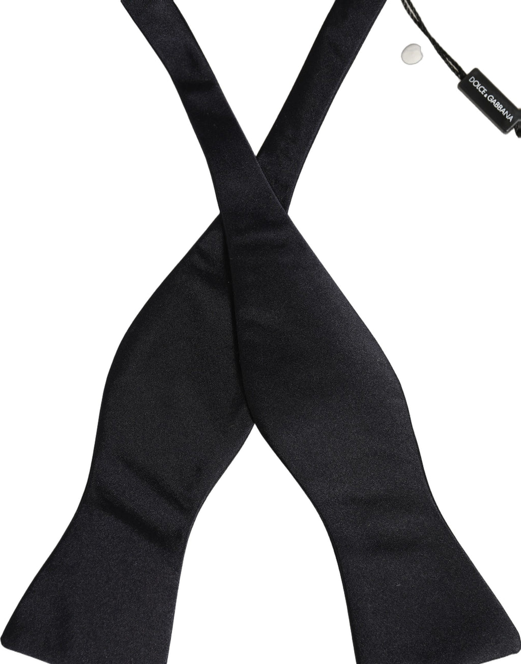 Men Black 100% Silk Adjustable Neck Papillon Bow Tie