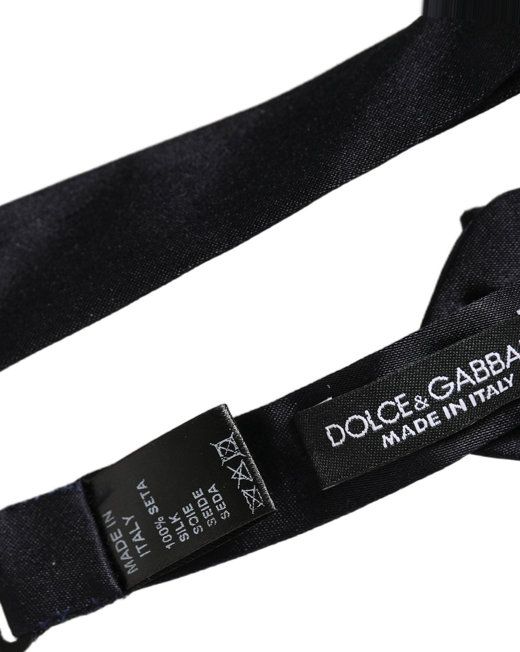 Men Black 100% Silk Adjustable Neck Papillon Bow Tie