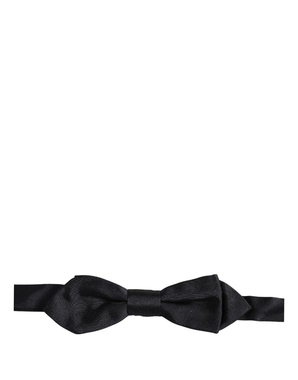 Men Black 100% Silk Adjustable Neck Papillon Bow Tie
