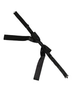 Men Black 100% SIlk Adjustable Neck Papillon Bow Tie