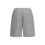 Gray Cotton Bermuda Shorts