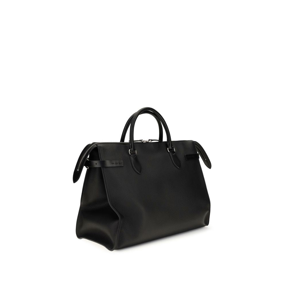 Black Calf Leather Bos Taurus Shoulder Bag