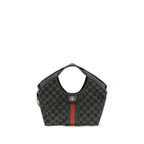 Black Fabric Shoulder Bag