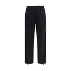 Black Cotton Cargo Pants