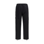 Black Cotton Cargo Pants