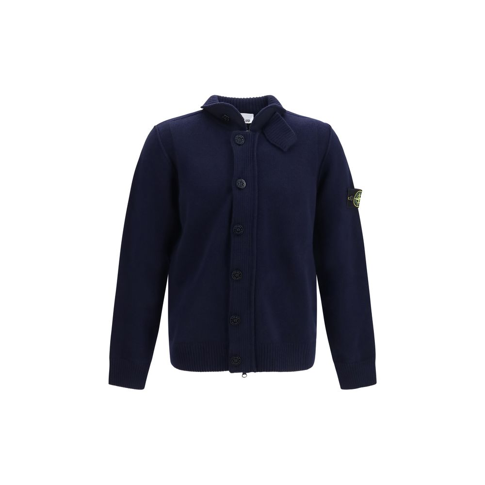 Blue Cotton Cardigan