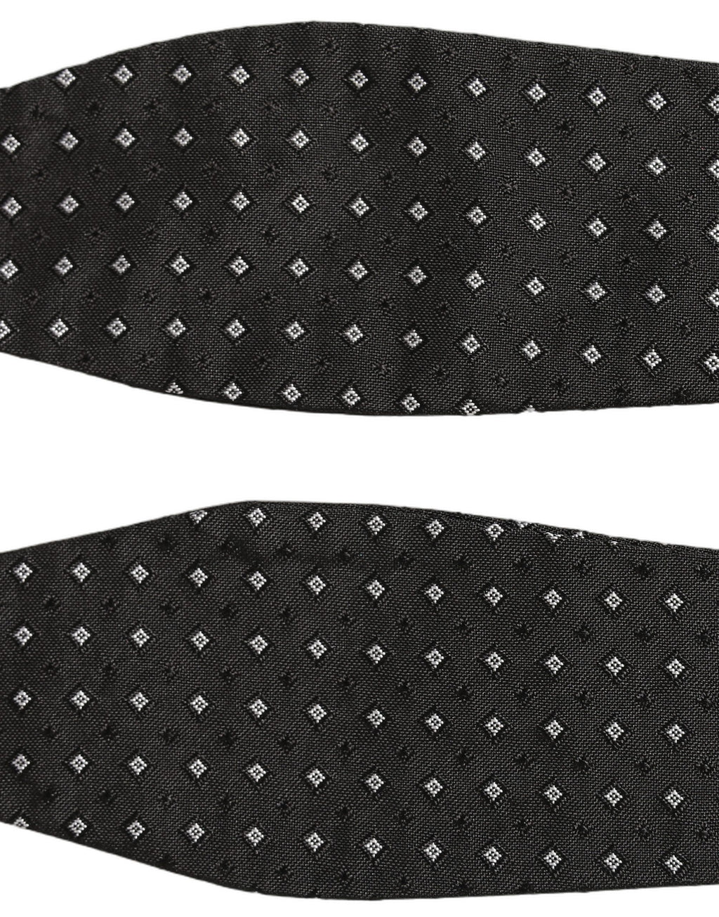 Black White Polka Dot Adjustable Neck Papillon Bow Tie