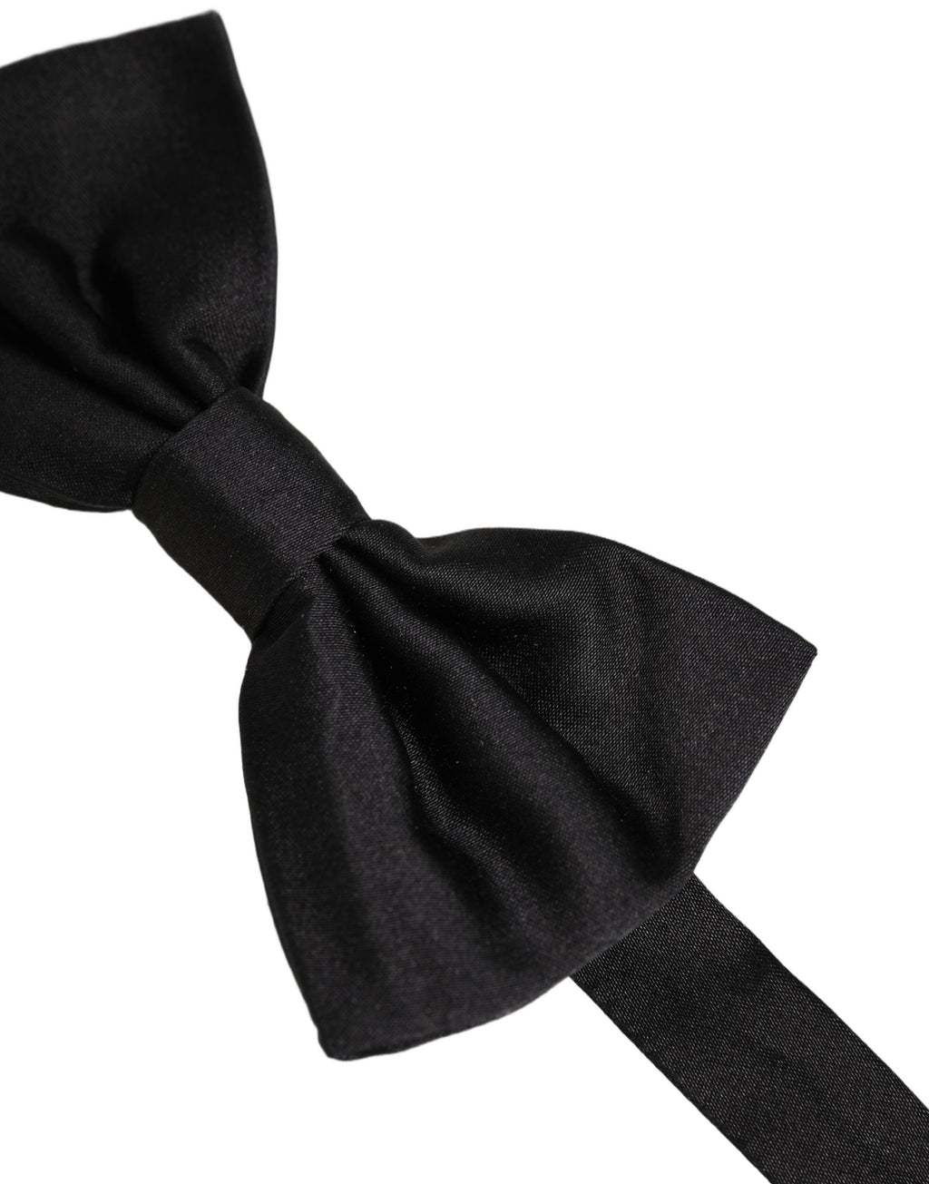 Men Black 100% Silk Adjustable Neck Papillon Bow Tie