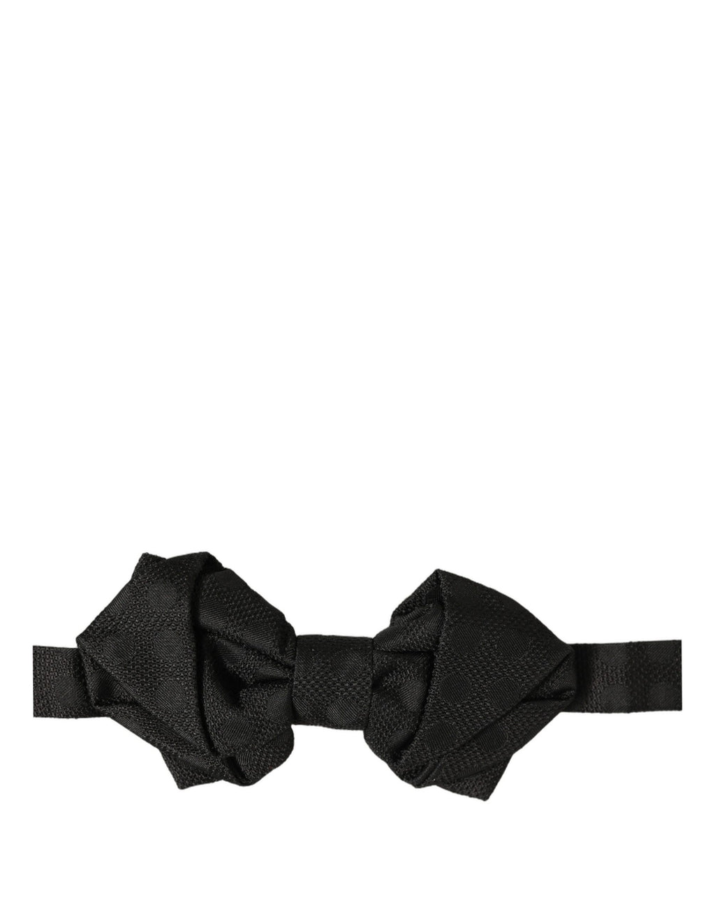 Men Black 100% Silk Adjustable Neck Papillon Bow Tie