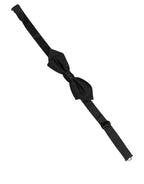 Men Black 100% Silk Adjustable Neck Papillon Bow Tie