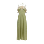 Bicolor Silk Casual Dress