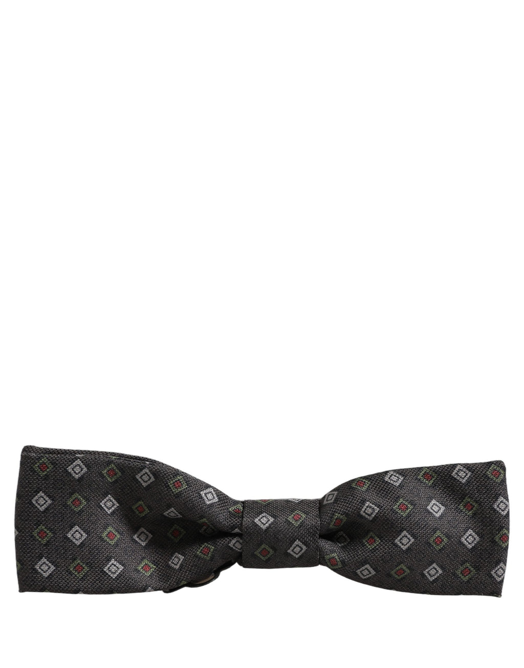 Men Dark Gray Geometric Adjustable Bow Tie