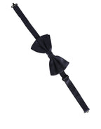 Dark Blue 100% Silk Adjustable Neck Papillon Bow Tie