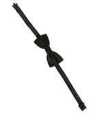 Men Black White PolkaDot Adjustable Bow Tie