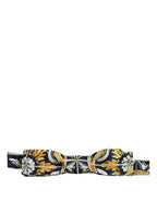 Multicolor Damask Style Adjustable Neck Papillon Bow Tie