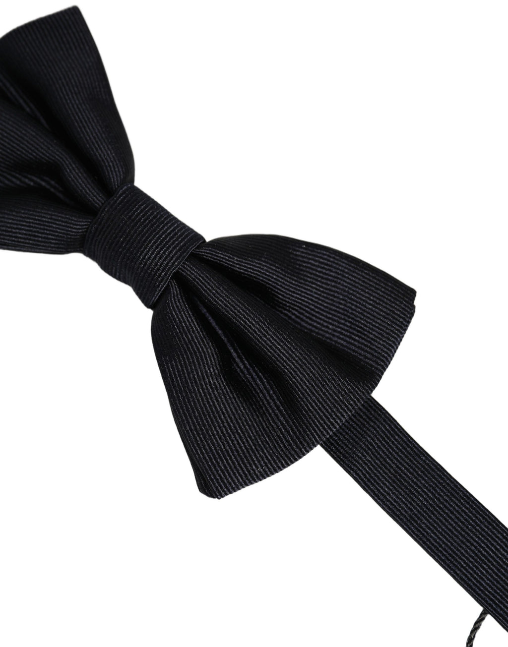 Men Black 100% Silk Adjustable Neck Papillon Bow Tie