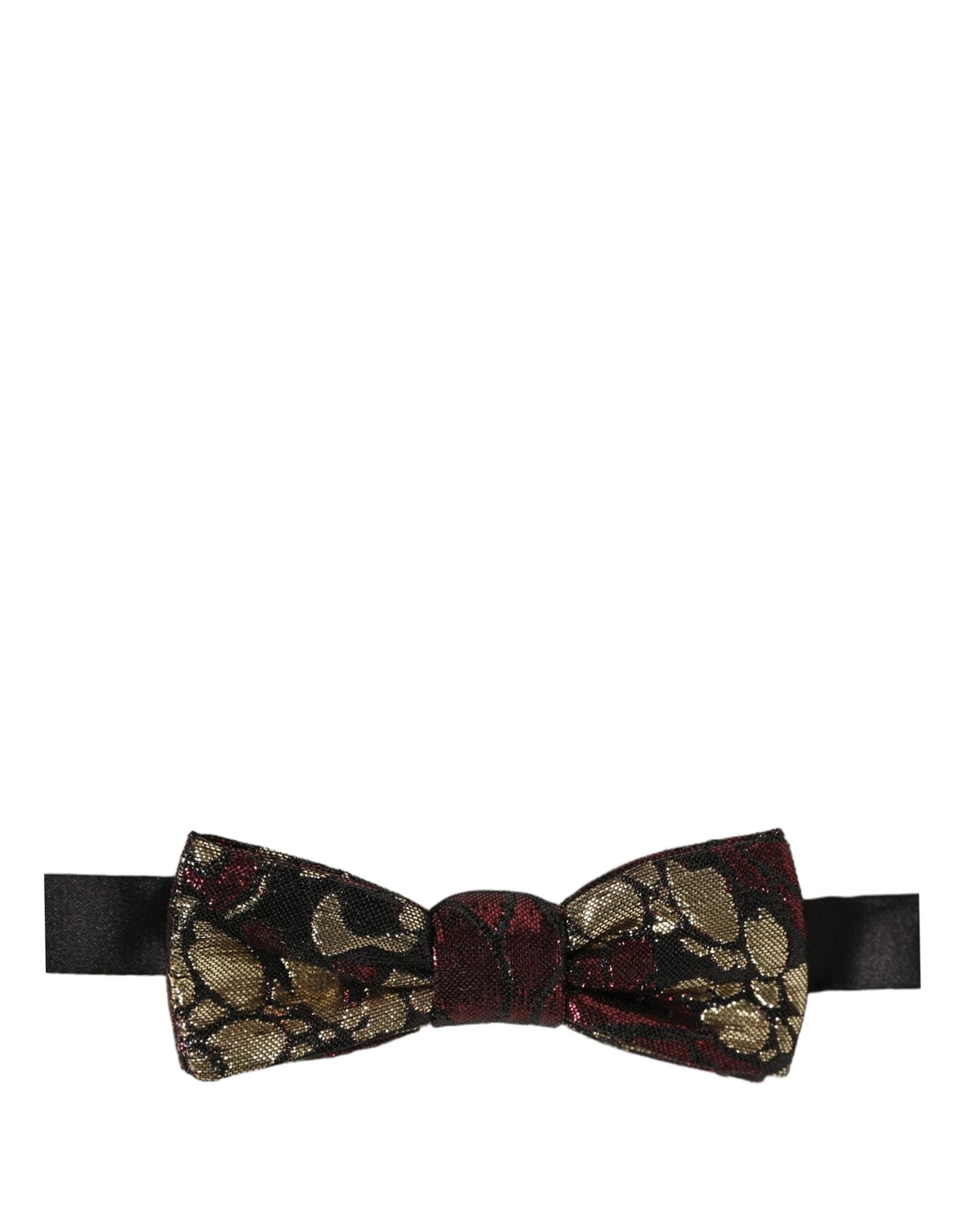 Multicolor Floral Jacquard Adjustable Neck Papillon Bow Tie