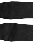 Men Black 100% Silk Adjustable Neck Papillon Bow Tie