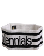 White Wool Knit #DGmillennials Head Band One Size Hat
