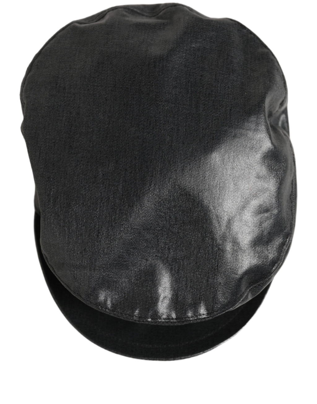 Black Cotton Gold DG Chain Baker Boy Capello Hat