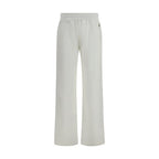 White Cotton Casual Pants