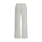 White Cotton Casual Pants