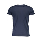 Blue Cotton Men's T-Shirt