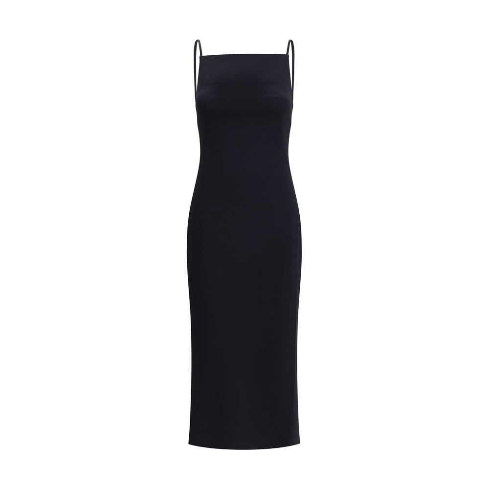 Black Viscose Casual Dress
