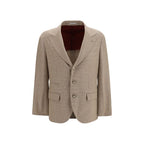 Beige Cotton Blazer