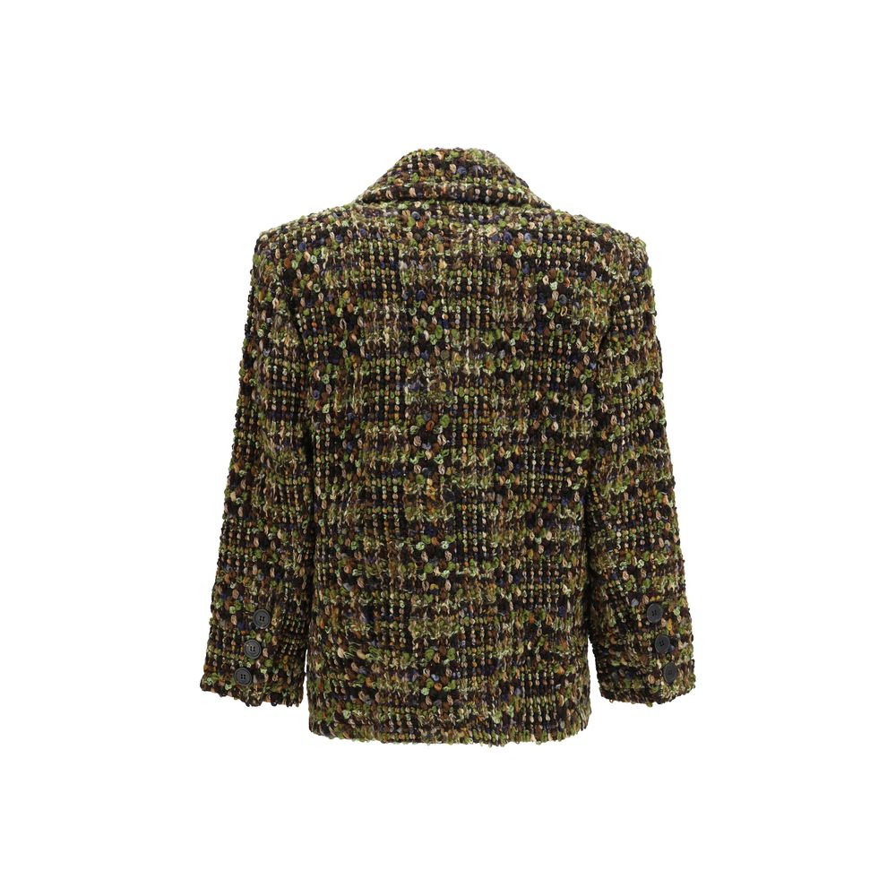 Multicolor Wool Oves Aries Full-Length Jacket