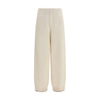 White Cashmere Casual Pants