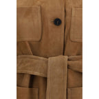 Brown Lamb Leather Leather Jacket