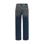 Blue Cotton Relaxed Fit Jeans