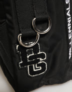 Men Black #DG LOVE Logo Patches Nylon Backpack Bag