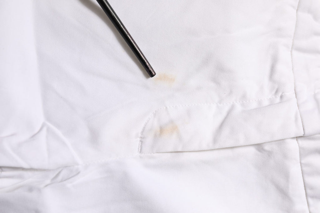 White Low Waist Straight Formal Trouser Pants