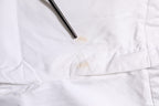 White Low Waist Straight Formal Trouser Pants