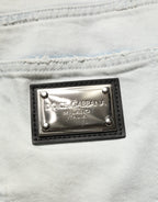 Light Blue Cotton Stretch Skinny Denim Jeans