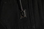 Black Cotton Stretch Skinny Denim Jeans