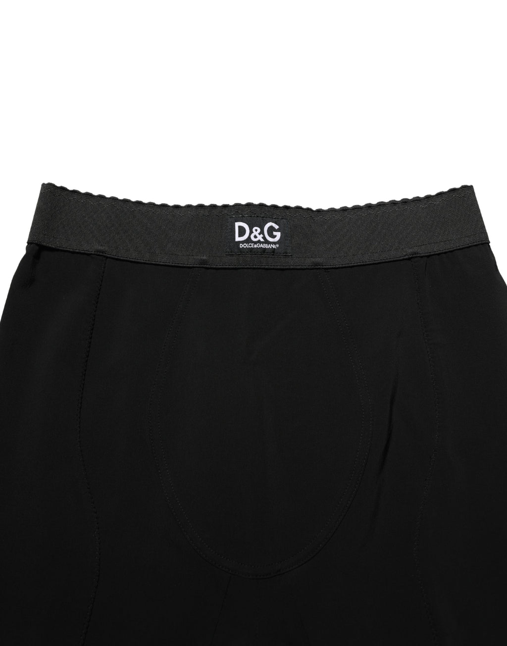 Black Viscose High Waist Capri Trouser Pants