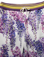 Multicolor Floral Mid Waist Jogger Pants