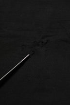 Black Cotton HighWaist Cropped Leggings Pants