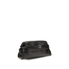 Black Goatskin Shoulder Bag