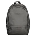 Black Polyester Men's Backpack
