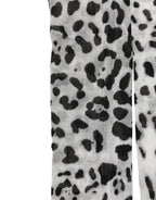 Gray Leopard Nylon Tights Stocking Pantyhose Socks