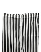 Black White Stripes Tights Stocking Pantyhose Socks