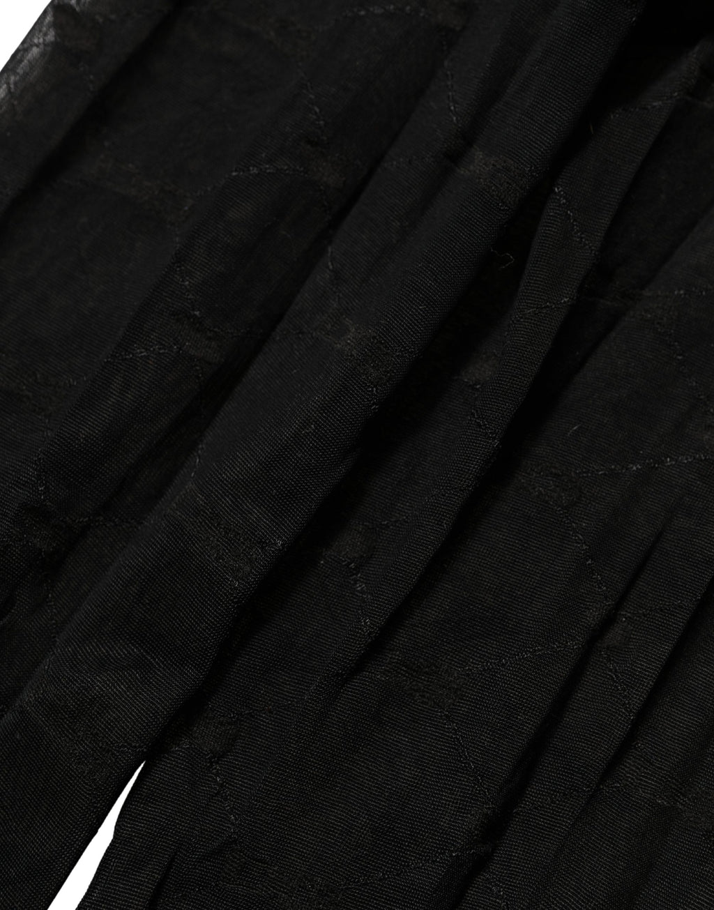 Black Nylon Logo Tights Stocking Pantyhose Socks