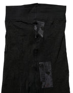 Black Nylon Logo Tights Stocking Pantyhose Socks