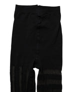Black Nylon Stripes Tights Stockings Pantyhose Socks