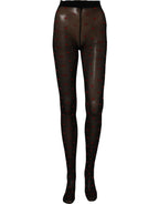 Black Nylon Hearts Tights Stocking Pantyhose Socks